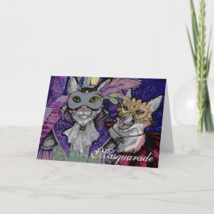 Masquarade Chat, carte de voeux