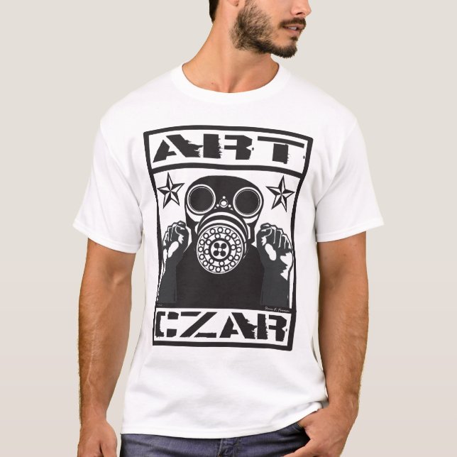 Masque à gaz Art Czar #2 - Lumière de T-shirt Desi (Devant)