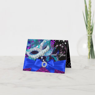 Masque de masque et Carte de remerciements mascara