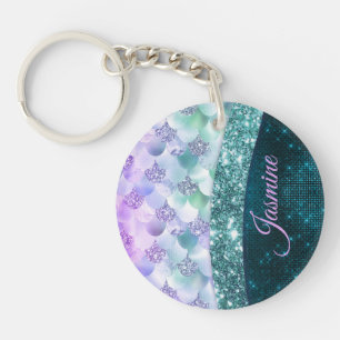 Masque de peau de sirène turquoise argent faux par