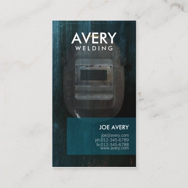Masque de soudage Carte de visite (Devant)