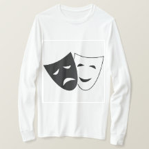 Masque de théâtre Comédie Tragédie T-shirt