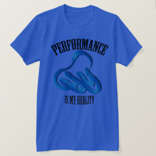 Masque de théâtre Performance Réalité T-shirt bleu