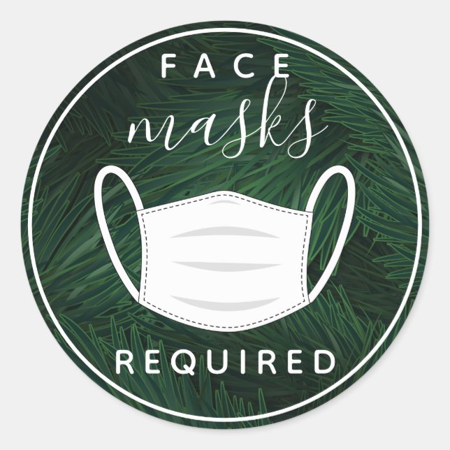 Masque de visage tropical requis étiquette (Devant)