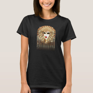 Masque d'or Mardi Gras Soirée carnavale T-shirt