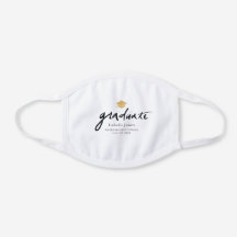 Diplômé écriture manuscrite de script Cap blanc
