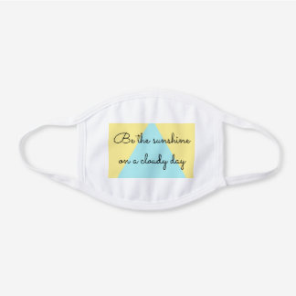 Masque En Coton Blanc Jour ensoleillé