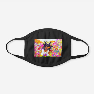 Masque En Coton Noir ABONDANCE - karinsArt JOY peinture originale