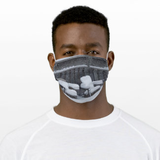 Masque En Tissu Chaises neige d'hiver