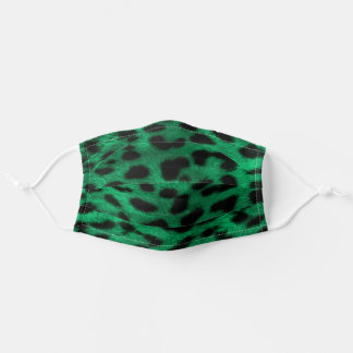 Masque En Tissu Empreinte de léopard vert