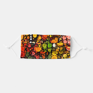 Masque En Tissu Feuilles d'automne et lune blanche