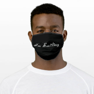 Masque En Tissu Je souris avec les coeurs
