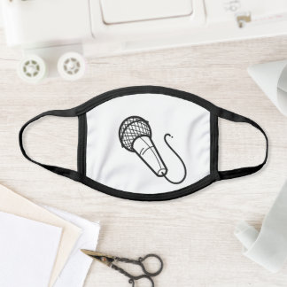 Masque En Tissu Musicien de microphone chanteur