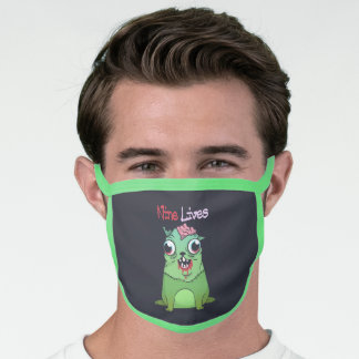 Masque En Tissu "Neuf vies", chat zombie