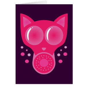Masque gaz de chat rose