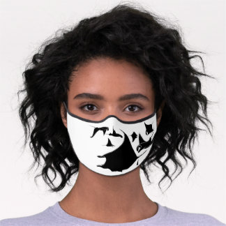 Masque In Tissu Premium Black Manta Ray