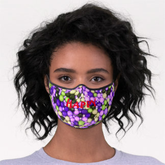 Masque In Tissu Premium HEUREUX ! Masque de face Premium