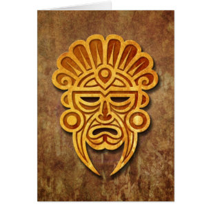 Masque maya en pierre