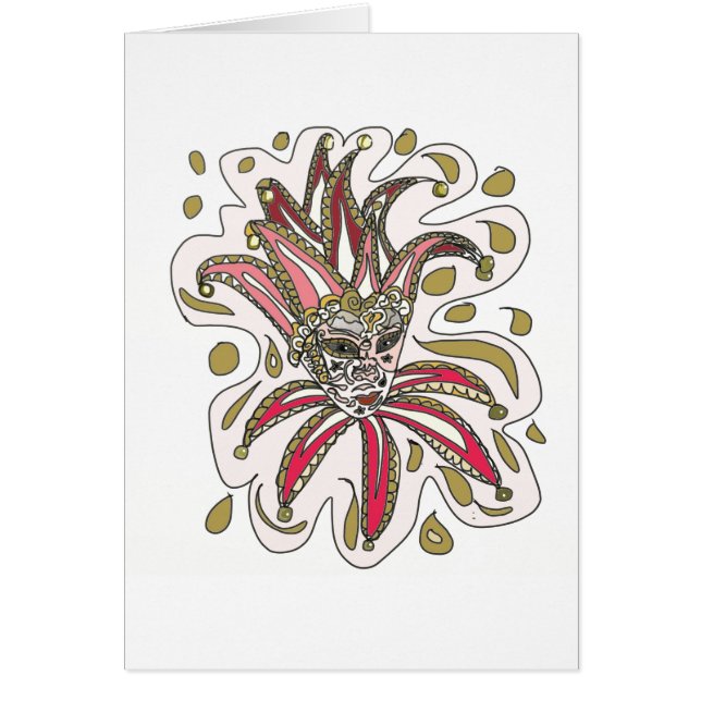 Masque vénitien de farceur (Devant)