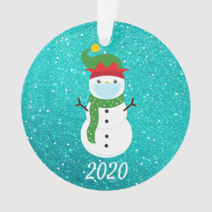 Masque Visage de Noël Snowman 2020 Quarantine