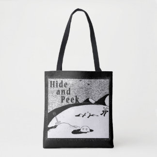 Masquer et Peek Hole (arrière - plan blanc) Sac fo