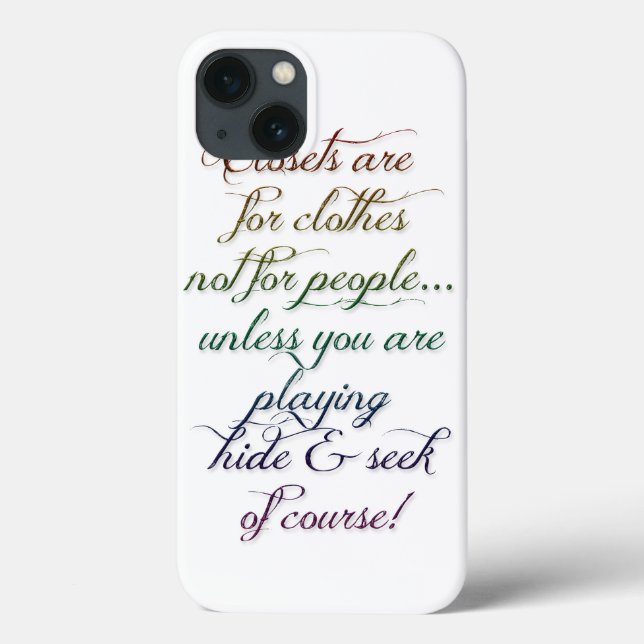 Masquer et rechercher Rainbow Quote iPhone 6 Coque (Verso)