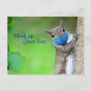 Masquer vers Save Lives Carte postale