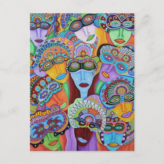 Masquerade 7 postkarte (Vorderseite)