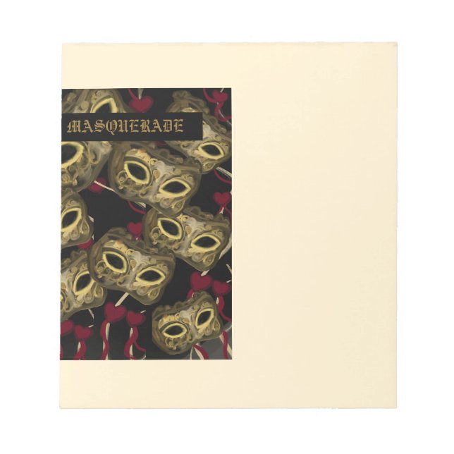 MASQUERADE ART NOTIZBLOCK (Vorderseite)