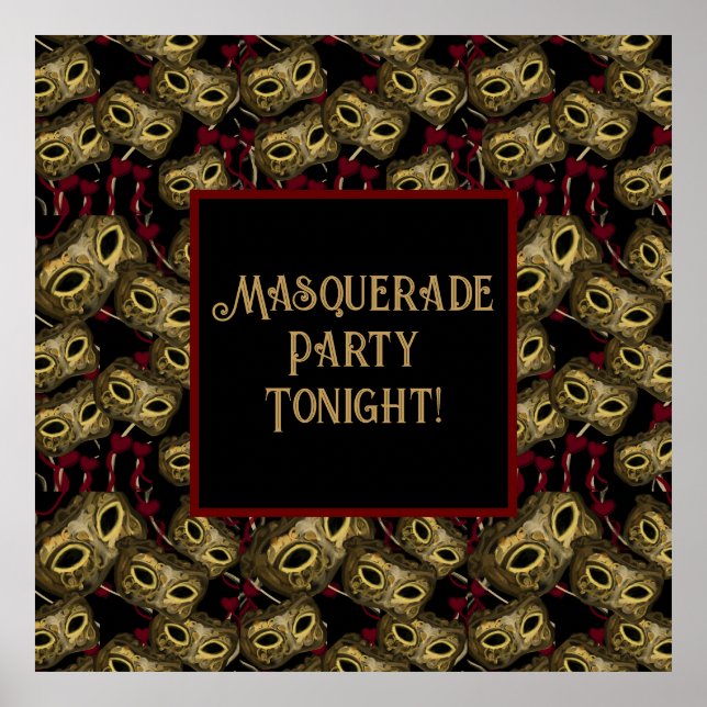 MASQUERADE ART POSTER (Vorne)