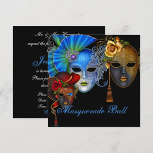 Masquerade Ball 16 . Geburtstag Einladung zum Gebu