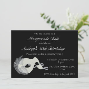 Masquerade Ball Einladung