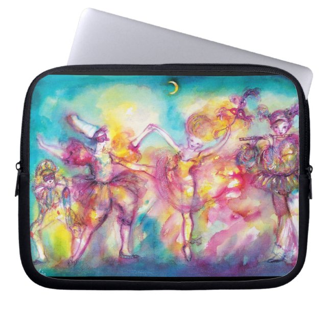 MASQUERADE BALL,Mardi Gras Masken,Tanz,Musik Laptopschutzhülle (Vorderseite)