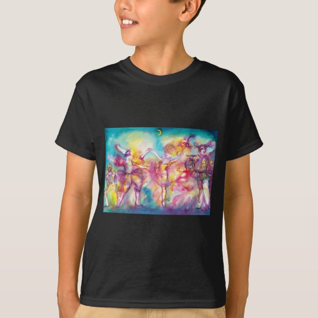 MASQUERADE BALL,Mardi Gras Masken,Tanz,Musik T-Shirt (Vorderseite)