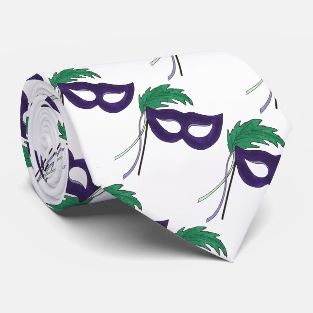 Masquerade Ball Mask Theater Drama Lehrer Krawatte (Gerollt)