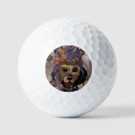 MASQUERADE DACKEL ART GOLFBALL