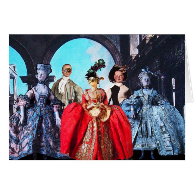 MASQUERADE DE MASQUERADE DE POPETS ITALIENS ANTIQU (Devant horizontal)