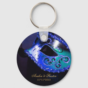 Masquerade Gastgeschenk Hochzeit Blue Schlüsselanh Schlüsselanhänger