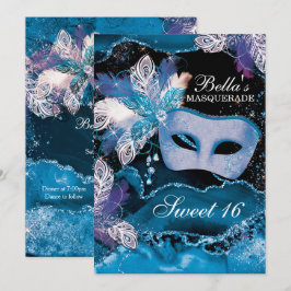 Masquerade Geburtstagsparty Einladungen