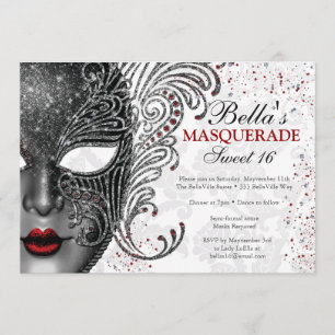 Masquerade Geburtstagsparty Einladungen