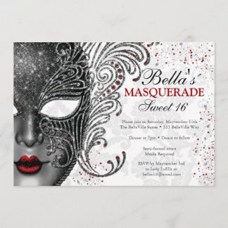 Masquerade Geburtstagsparty Einladungen