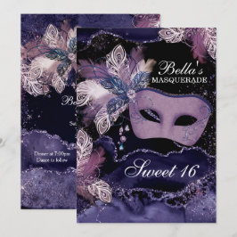 Masquerade Geburtstagsparty Einladungen