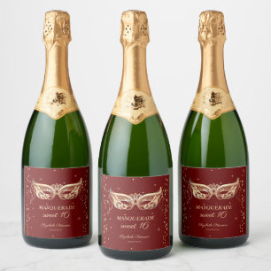 Masquerade Gold Diamonds Burgund Weinrot Sweet 16