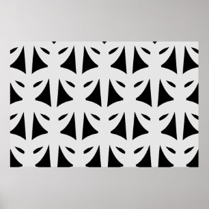 Masquerade in Schwarz & Silber Poster