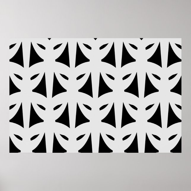 Masquerade in Schwarz & Silber Poster (Vorne)