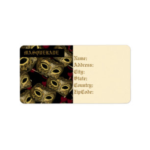 MASQUERADE-KUNST      ADRESSAUFKLEBER