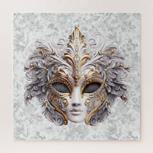 Masquerade Maske gefärbt in Grays (Vertikal)