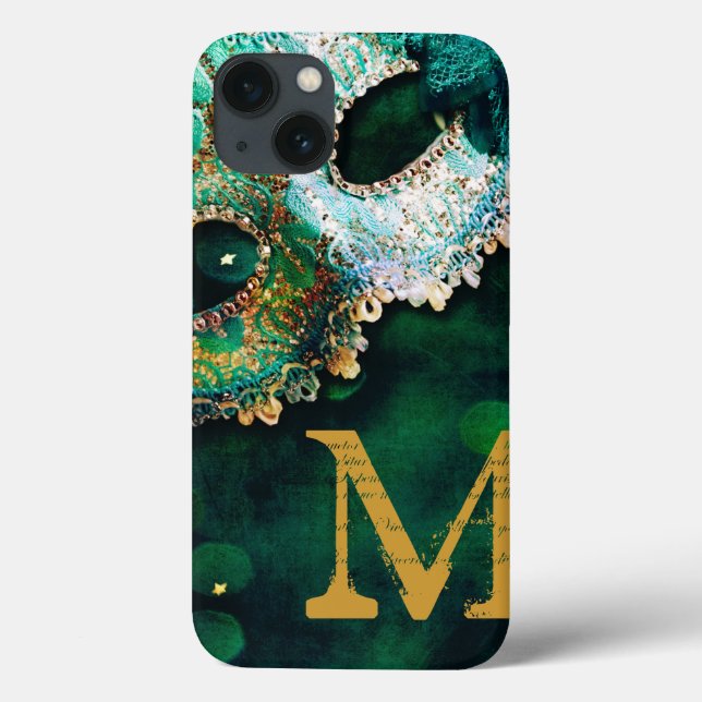 Masquerade Maske Kostüm Hallowongram IPAD Case (Rückseite)