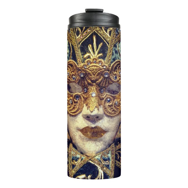 Masquerade Maske Viktorianisch elegant gotisch Thermosbecher (Vorderseite)