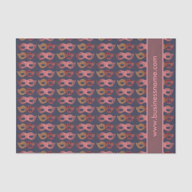 Masquerade Masken Masken Muster benutzerdefinierte Seidenpapier (Vorderseite)